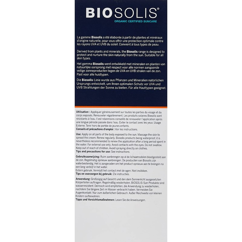 Biosolis Organic Sun Lotion Sport Extreme SPF 50+ 75 ml
