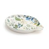 DEMDACO Blue Green Spring Leaves 6 x 4.5 Stoneware Spoon