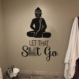 Meditation Room Wall Decals Quote Buddha Religious Yoga Wall Art Vinyl Hippie Bathroom Sticker Decor