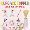 Baseball cupcake topper