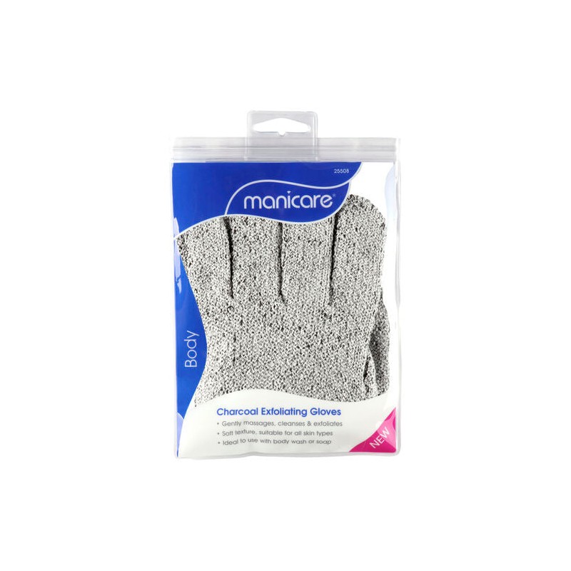 Manicare Charcoal Detox Exfoliating Gloves