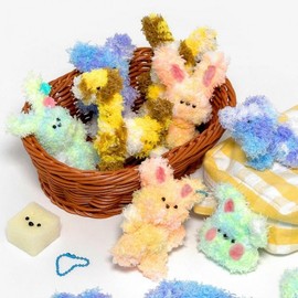 Girls' Mini Chenille Doll Keychain Making Kit (16 Pieces) 1 Box