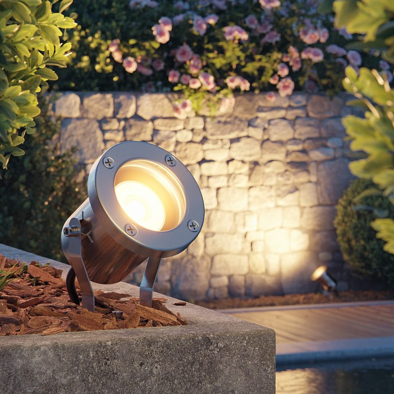 ledscom.de MIBU LED Garden Spotlight with Ground Spike for Outdoor