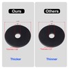 Sysarua 100pcs Fender Washers 1/4-in I.D. x 1-1/4-in O.D., Black