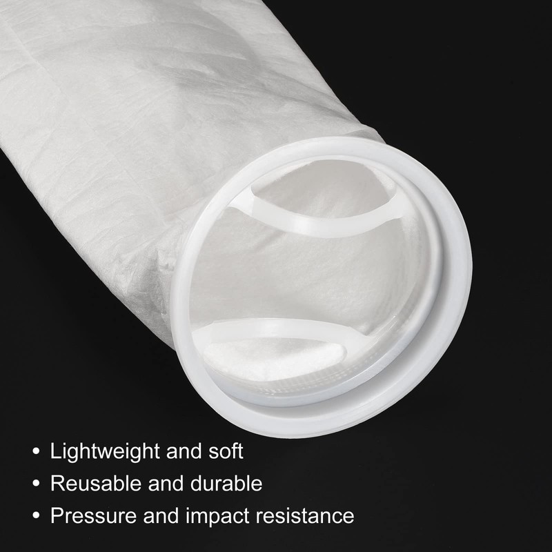 PATIKIL 6 Inch Ring Filter Socks 1 Micron, 2 Pack