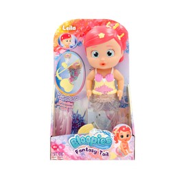 BLOOPIES FANTASY TAIL ZOE Bambola da Bagno Sirena Acquatica con Coda Riempibile di Palline che si Espandono con l’Acqua e Spruzza Acqua per Più Divertimento Bambini dai 2 anni in su