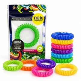 No Mosquito Pack Pulsera repelente de mosquitos Multicolor 10 piezas