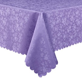 Smiry Mantel rectangular impermeable, resistente al agua, lavable, para cocina y comedor (morado, 60 x 102 pulgadas)