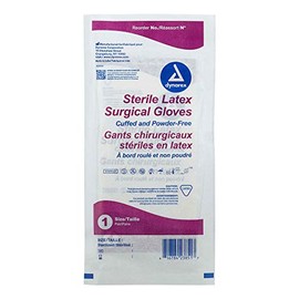 Powder Free Latex Surgeon/Surgical Gloves, Size 9, Sterile, 50 Pair/Box
