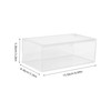 VILLFUL Laundry Room Organizer Clear Storage Box with Lid Desktop