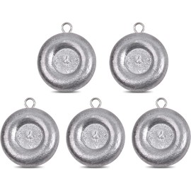 Disc Sinkers Fishing Weights Sinkers Coin Sinkers Surf Fishing Lead Weights Catfishing Tackle Saltwater 1oz 2oz 3oz 4oz 5oz 6oz 8oz
