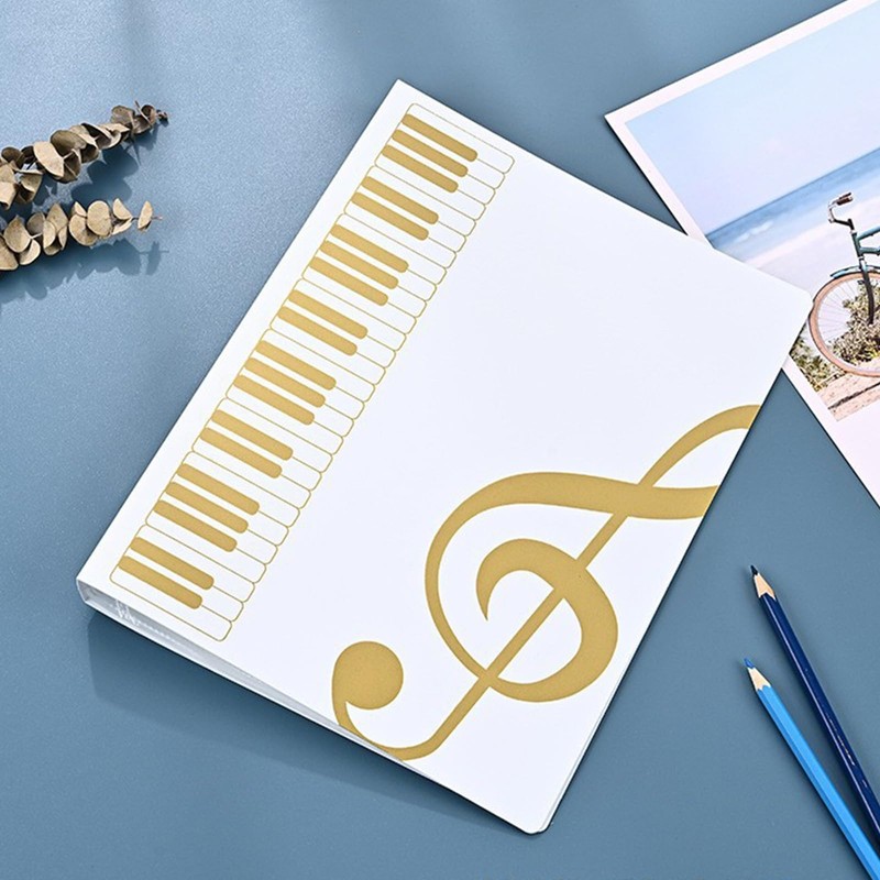 Yueser Music Folder, Choir Folder, White Music Folder A4, 80