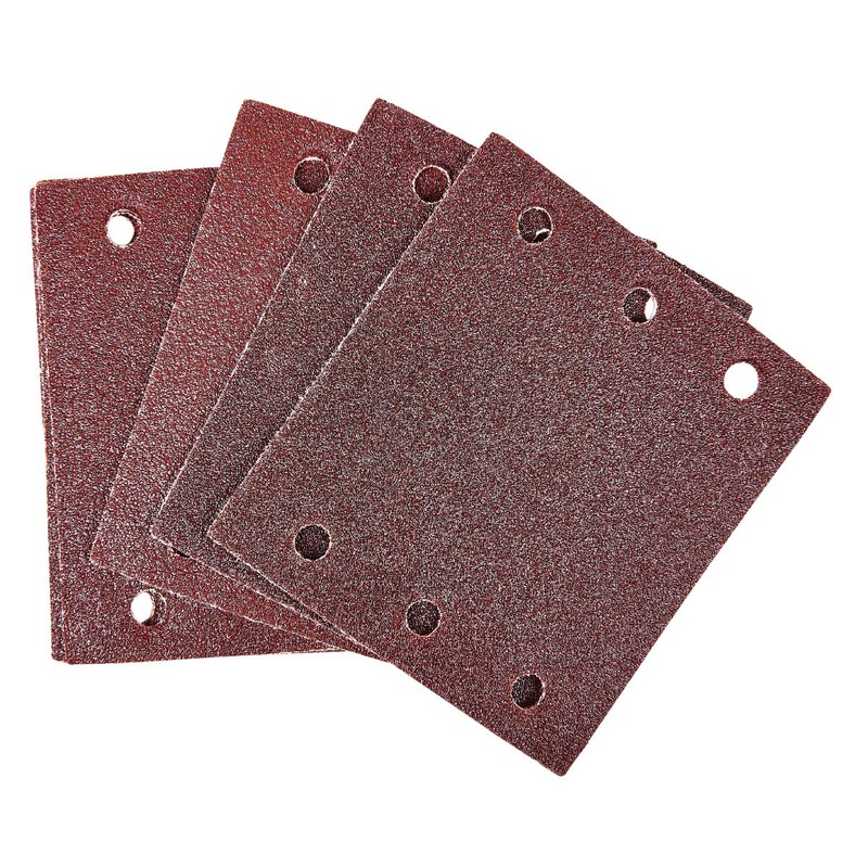 Amtech V4045 P80 Hook and Loop Square Sheets, 10 Piece
