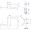 2 x So-Tech® Bill Modern Coat Hooks Wall Hooks Stainless