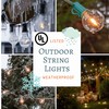 White Pearl Outdoor Patio Globe String Lights (10 Foot, G40