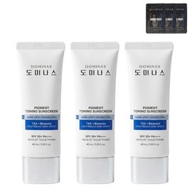 dominas [26 Years Latest] Dominas Toning Sunscreen Sunscreen 40ml x 3 + Mask Pack x 3 / [26년 최신] 도미나스 토닝 선스크린  선크림 40ml 3개 +마스크팩 3매