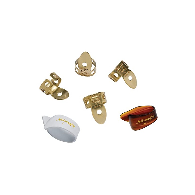 D'Addario Accessories National Finger Picks for Guitar & Banjo, Finger