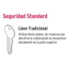Cerradura De Sobreponer Izquierda Insta-fácil Hermex CS-756I Color Negro