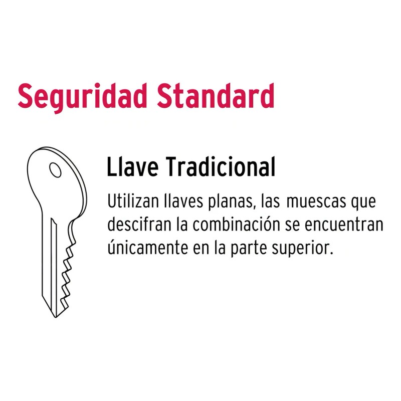 Cerradura De Sobreponer Izquierda Insta-fácil Hermex CS-756I Color Negro
