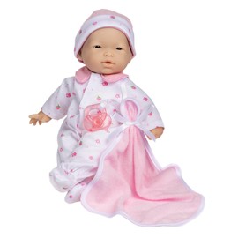 JC Toys Berenguer 11" Asian La Baby Doll,Pink Asian