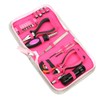 Baceyong 23 Pcs Ladies Pink Tool Kit,Screwdriver Household Tool,Pink Multi-function