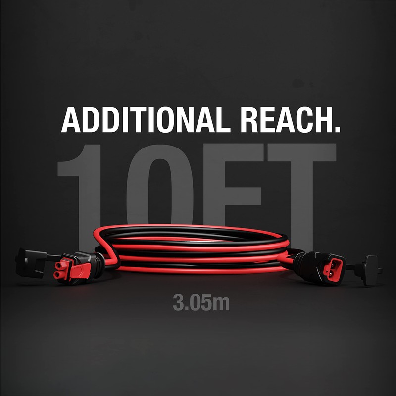 NOCO GC004 X-Connect 10-Foot Extension Cable Accessory Genius Smart Battery