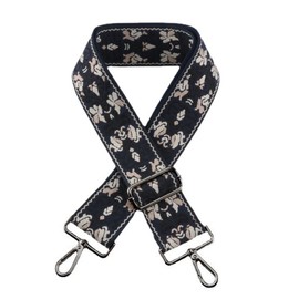 Anevous Shoulder Strap for Bag, Bag Straps for Changing, 5 cm Adjustable Bag Strap, Bag Strap, Shoulder Strap, Carry Strap with Black Carabiner for Women, DIY Accessories, Handbags, Dark Blue C
