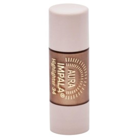IMPALA Aura Liquid Highlighter | For Face and Body | Brightening, Highlighting and Modelling Effect | Weightless, Silky Texture | Colour Rosy Coral 35 | 9 ml