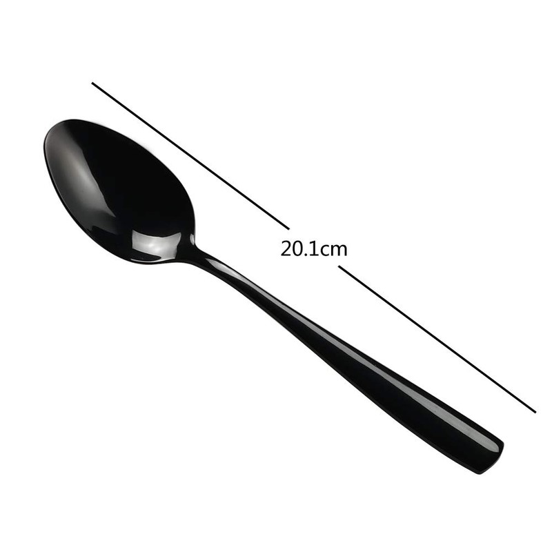 Neadas Black Stainless Steel Table Spoons - Stainless Steel Spoons
