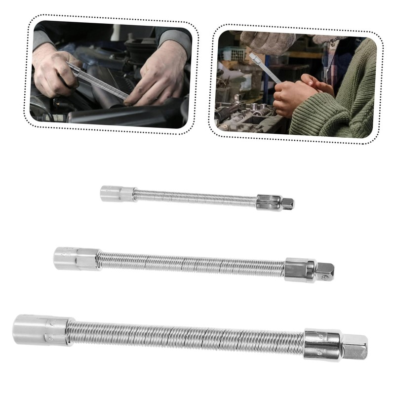 ULTECHNOVO 1set Flexible Socket Extension Bar Set for Automotive and