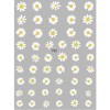 Unbranded Nail Art 3D Decal Stickers White Daisy Flowers