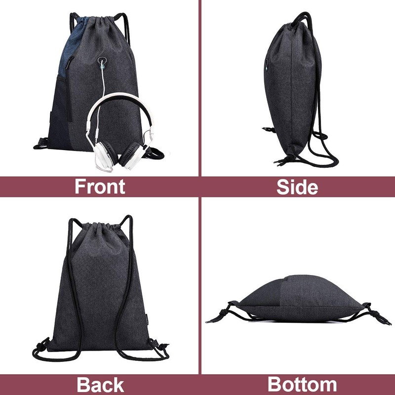 Livacasa Gym Bag with Zip and Inner Pocket, Sports Bag,