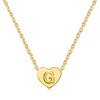 SBI Jewelry Gold Initial Necklace with Letter G Pendant Adjustable