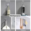 Pagabach 6 Pack Self Adhesive Wall Hooks Transparent Seamless Coat