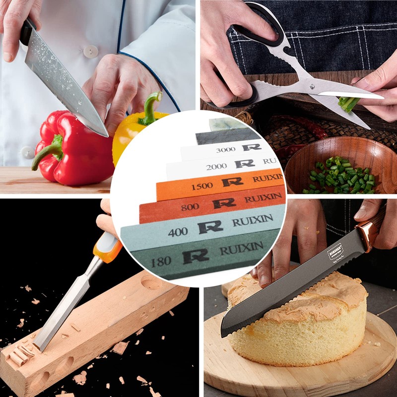 RUIXIN PRO 8 Pcs Knife Sharpening Stones for RUIXIN PRO