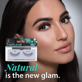 Ardell Natural Lashes False Eyelashes 109 - Black, Reusable Strip Lashes Lash Enhancement for Everyday Wear, 4 Pack