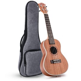 Ranch Left Handed Ukulele Tenor 26 inch Wooden Ukelele for Adults Beginners Professional with Padded Gig Bag