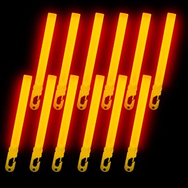 12pcs Orange Lumica Conventional Type Concert Live Event Penlight Chemical Light Festival Summer Vacation
