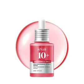ANUA ANUA 10% Niacinamid + 4% Tranexamsäureserum, Ceramid, Hyaluronsäure, Vitamin B12, natürliche Farbe, für empfindliche Haut, koreanische Glashaut, parfümfrei (30 ml)