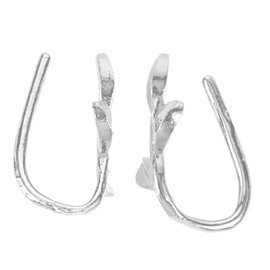 FRCOLOR 2pcs Leaf Ear for Women Non Piercing Clip Earrings Lightweight Cartilage Ear Wraps for Birthdays Weddings and Casual Occasions