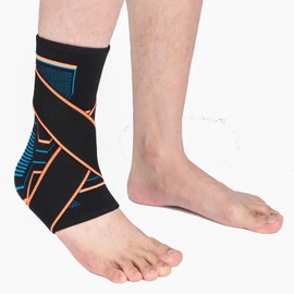 Vitto Ankle Brace Foot Support for Ligament Damage, Weak Joints, Stored Joint and Arthritis (with Strap, S)