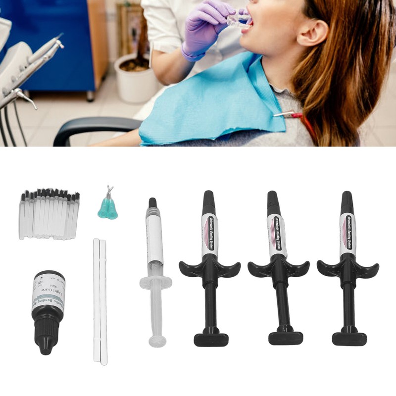 Dental Adhesive Cure Syringe High Bond Strength Orthodontic Dental Bonding