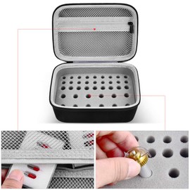 Organizer Case Compatible for Cricut Maker Blades QuickSwap Engraving Tip/Bonded-Fabric Blade, Housing, for Cricut Mint Explore Air Machine, 40pcs Tools Accessories Box Holder