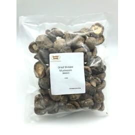 Zestful Foods Dried Shiitake Mushroom, Medium Size, 3-4 cm, 8 Oz.