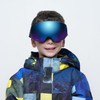 Nordik Freya Kids Ski Goggles((Matte Black/Blue Lens)