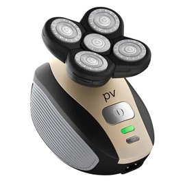 puraVITAmin 5 Wet Dry Head Shavers for Men - Advanced Electric Razor for Bald Heads - Head Shaver Kit with Rechargeable Precision, Trimmers, and Easy Cleaning - Elevate Your Bald Grooming Experience