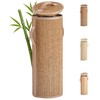 WAOHANAZ Bamboo Toilet Paper Storage Basket with Lid & Handle