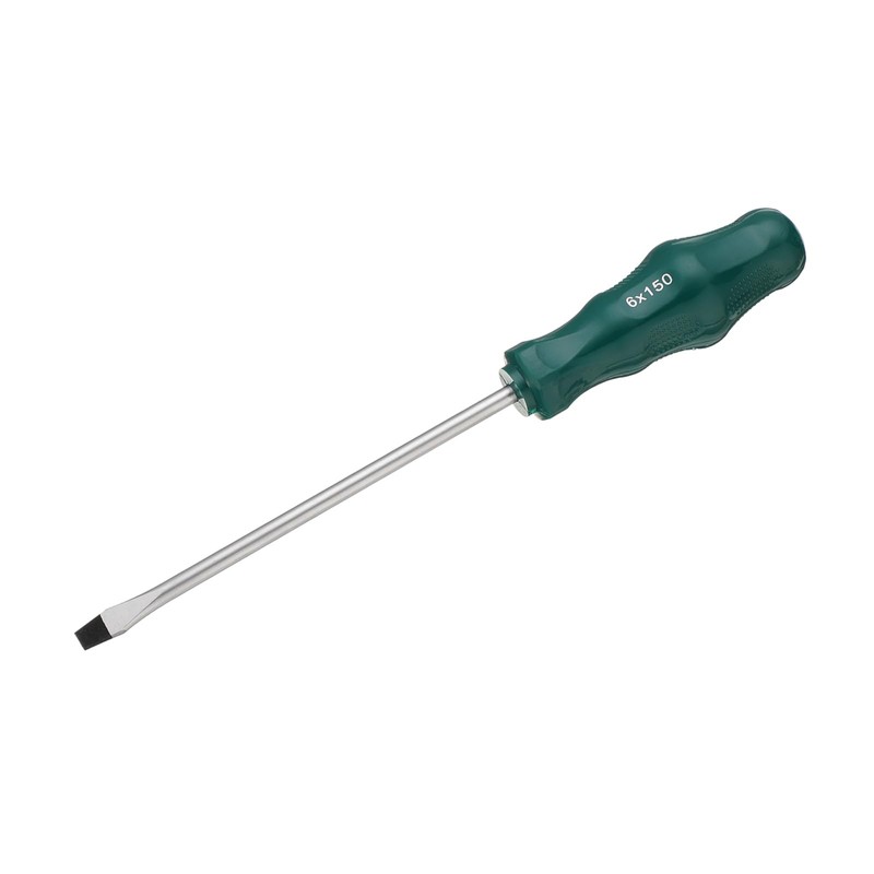 sourcing map SL6 Flat Head Screwdriver 9.8" Magnetic Slotted Screwdrivers