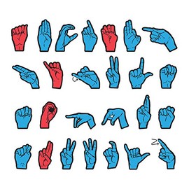 WonderFoamÂ® Magnetic Sign Language Letters