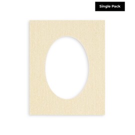 16x20 Mat Bevel Cut for 13x15 Photos - Precut Fresh Linen Canvas Oval Shaped Photo Mat Board Opening - Acid Free Matte to Protect Your Pictures - Bevel Cut for Family Photos, Pack of 1 Matboard